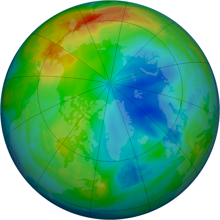 Arctic ozone map for 04 December 2002